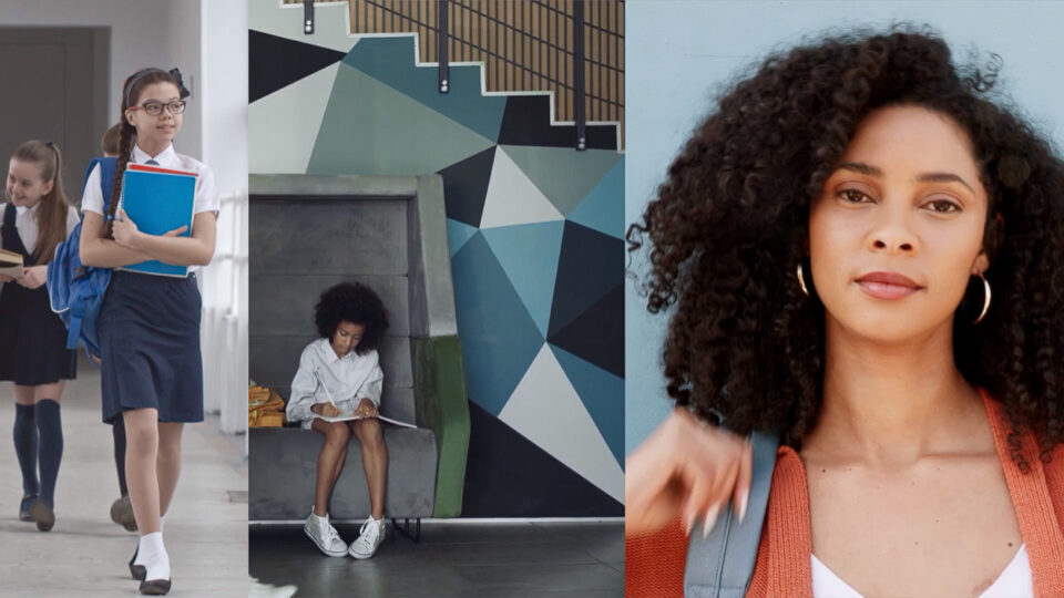 School-age learners at different stages of their education